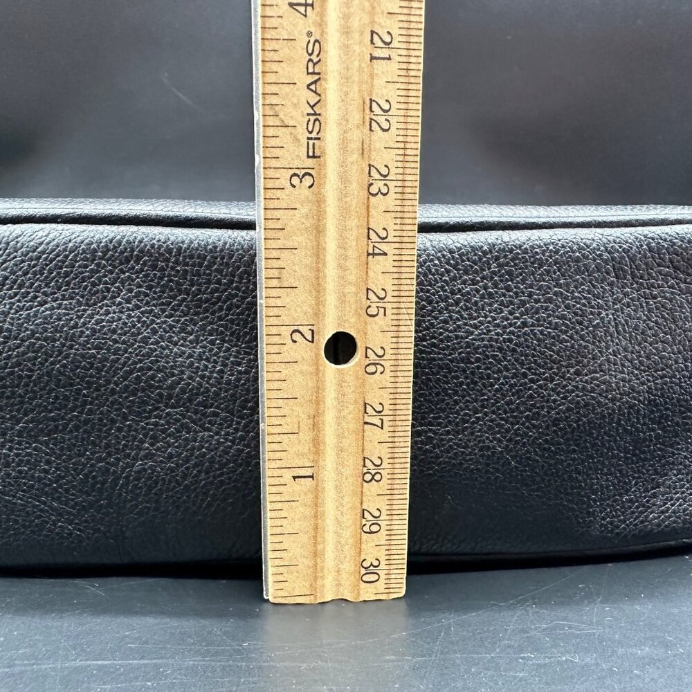 Fossil Crossbody Purse Maisie Black Leather Camera Bag Adjustable Shoulder Strap - Picture 15 of 15